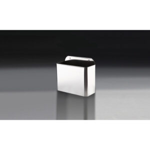 PAPELERA MURAL RECTANGULAR INOX AISI 304 SATINADO. CAPACIDAD 10 LT.
